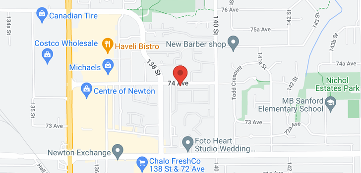 map of 130 13880 74 AVENUE